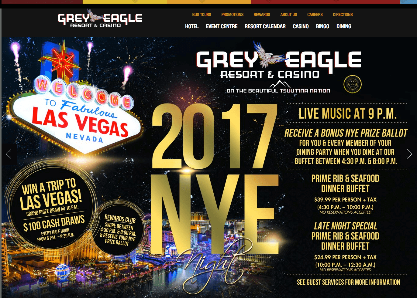 grey eagle casino opening